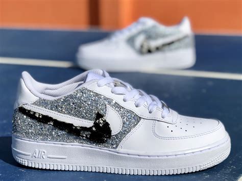 nike air force mit glitzer